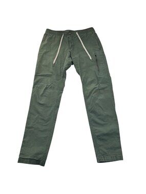 Vuori Men's Ripstop Climber Drawstring Pants Olive Green 32" Inseam Size M